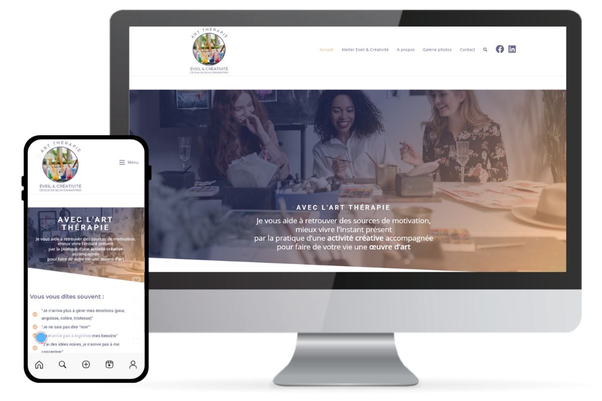 Site de Cécilia Da Silva