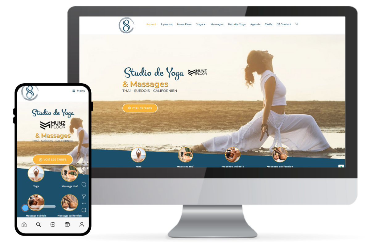 Site Nadège Bressy Yoga