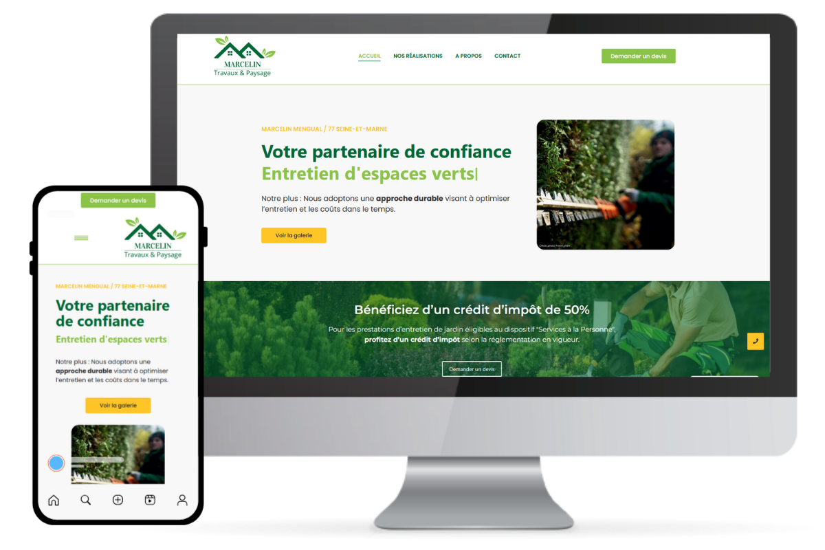 Site Marcelin travaux & Paysage